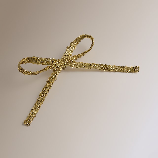 Imagen 0 de Pinza decorativa Lazo brillante Navidad