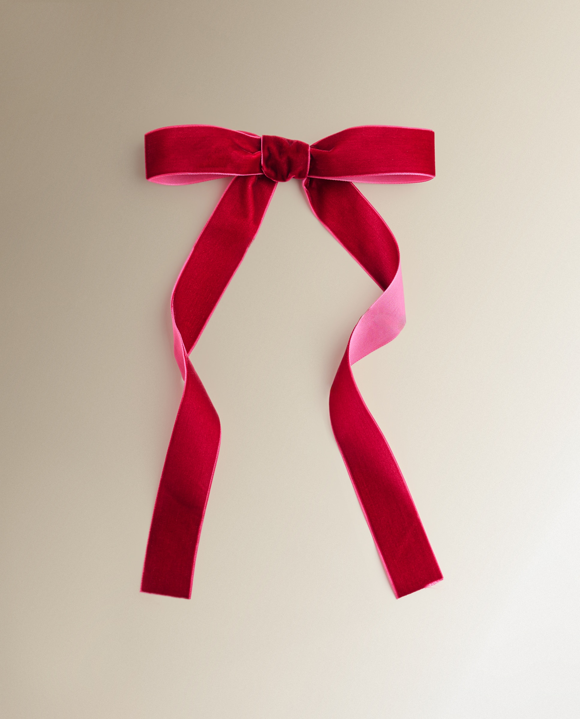 Imagen 1 de Set de 4 pinzas decorativas Lazos Navidad - Burdeos Burdeos