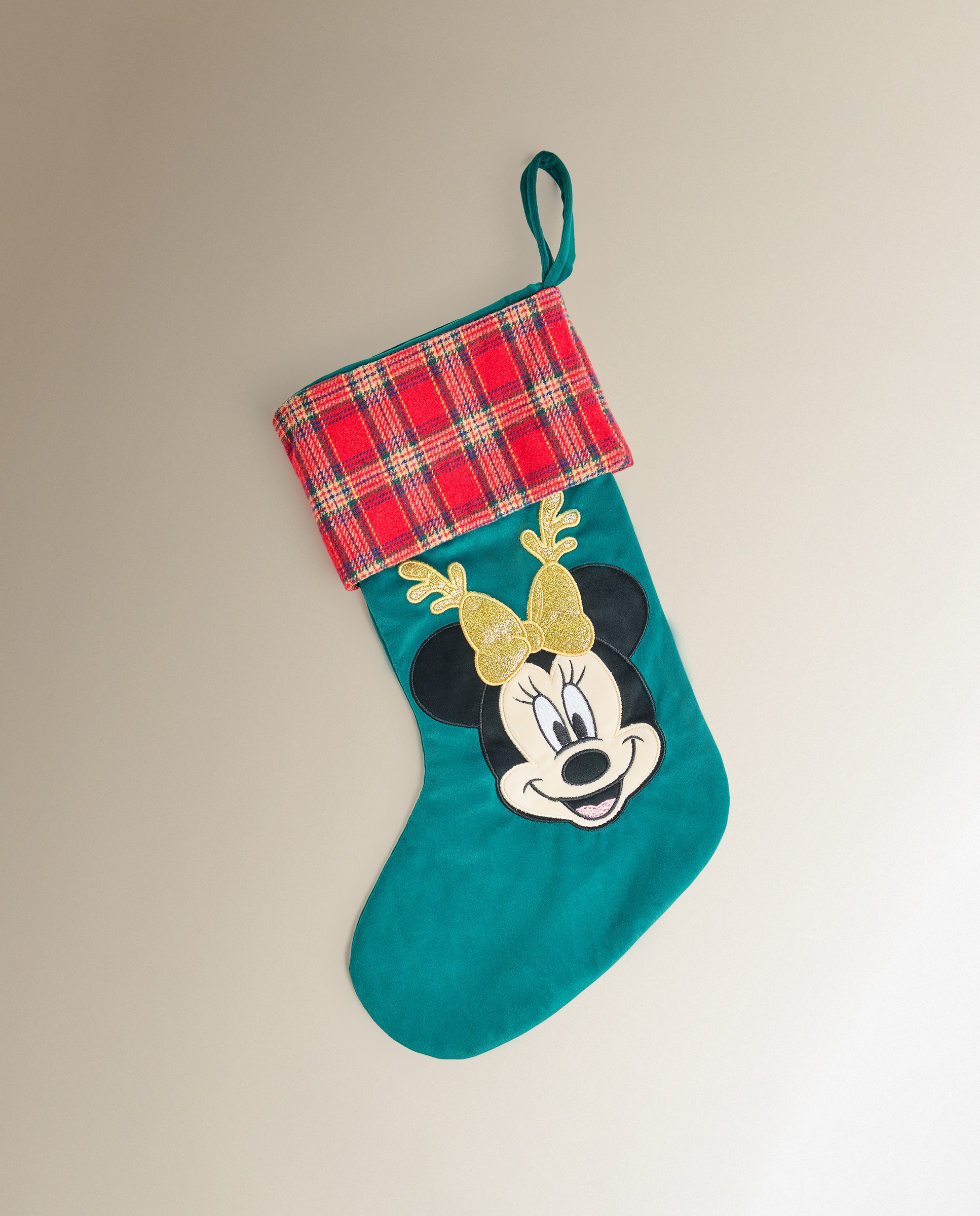 Calcetín Minnie Navidad - Verde Verde-1