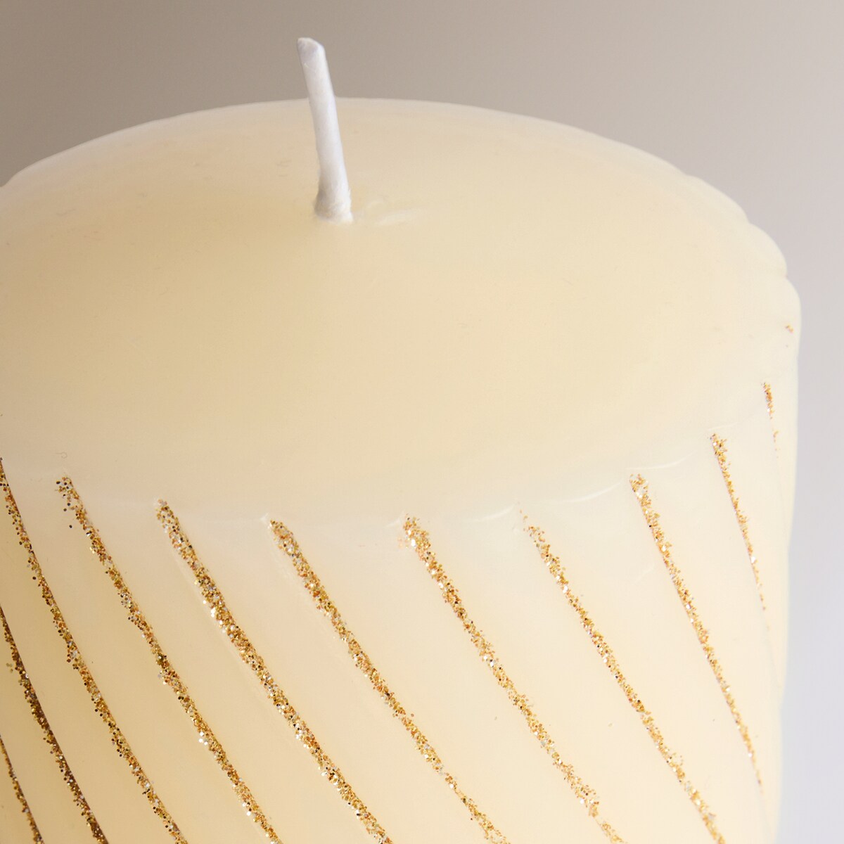 Vela taco Rizada Navidad Crudo-3