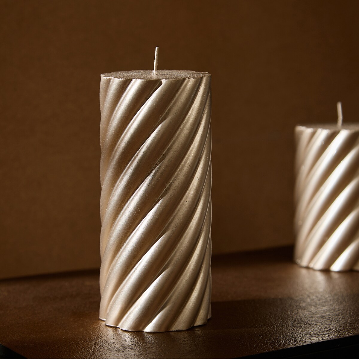 Vela taco Relieve Navidad Plata-1