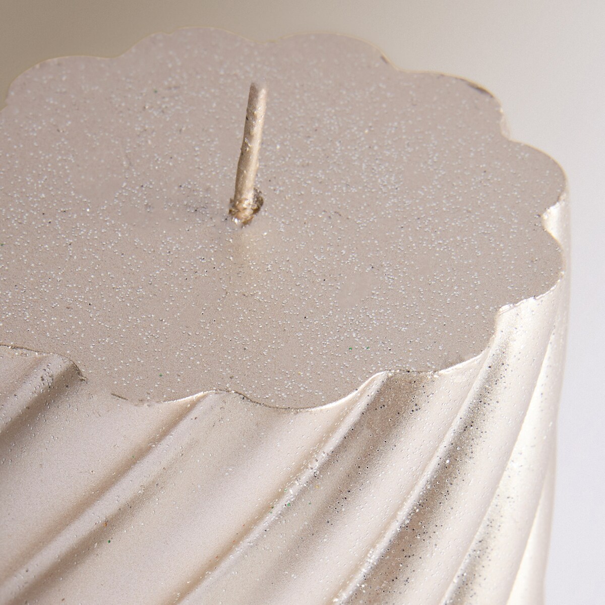 Vela taco Relieve Navidad Plata-3