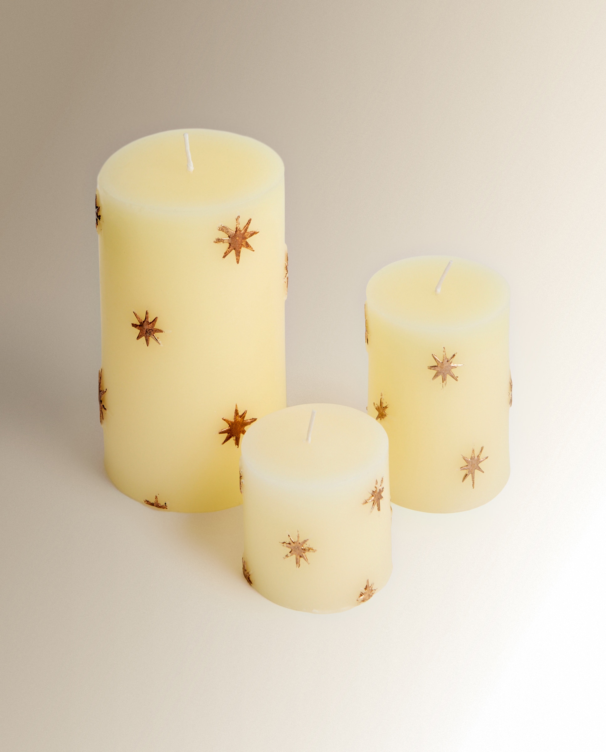 Imagen 4 de Vela taco Estrellas Navidad - Crudo Grande Crudo
