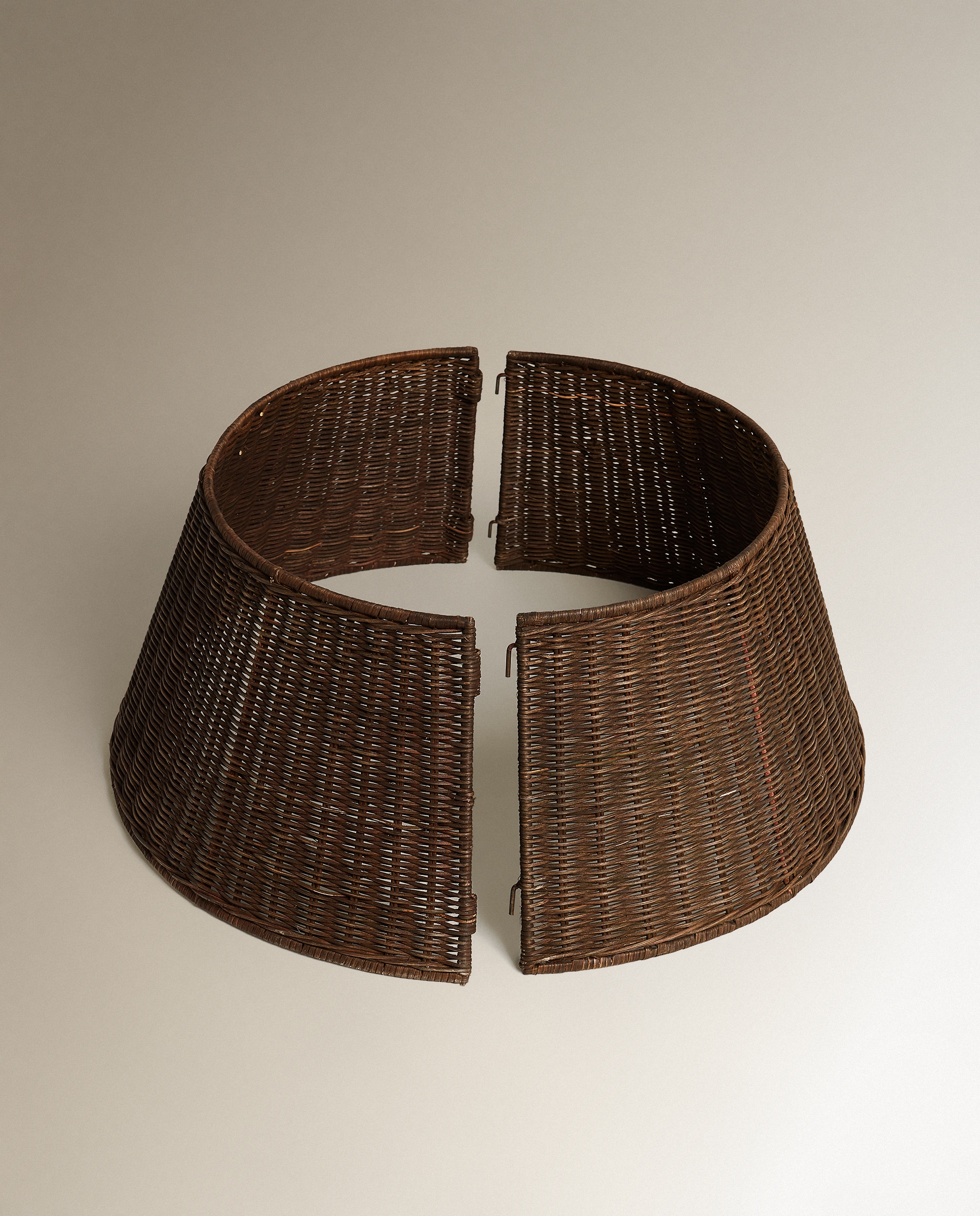 Saia Amovível de Rattan para Árvore de Natal Natural-2