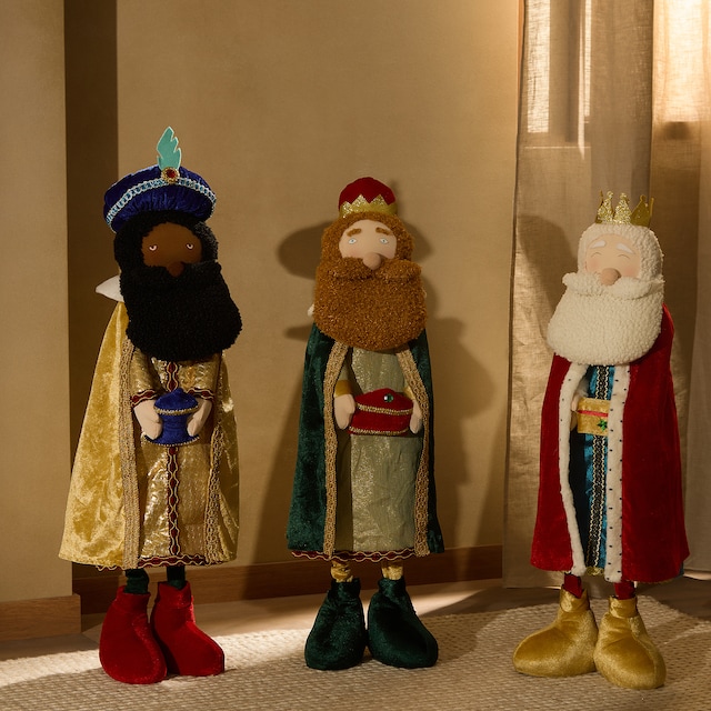 Imagen 0 de Set de 3 muñecos Reyes Magos con piernas extensibles Navidad El Corte Inglés