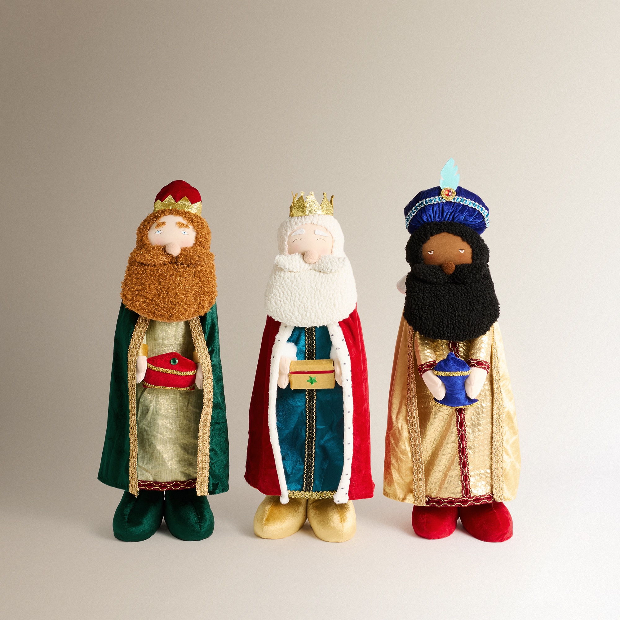 Imagen 2 de Set de 3 muñecos Reyes Magos con piernas extensibles Navidad El Corte Inglés - Multicolor Multicolor