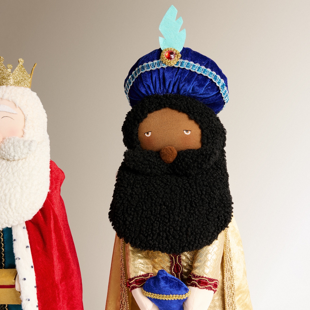 Set de 3 muñecos Reyes Magos con piernas extensibles Navidad El Corte Inglés Multicolor-5