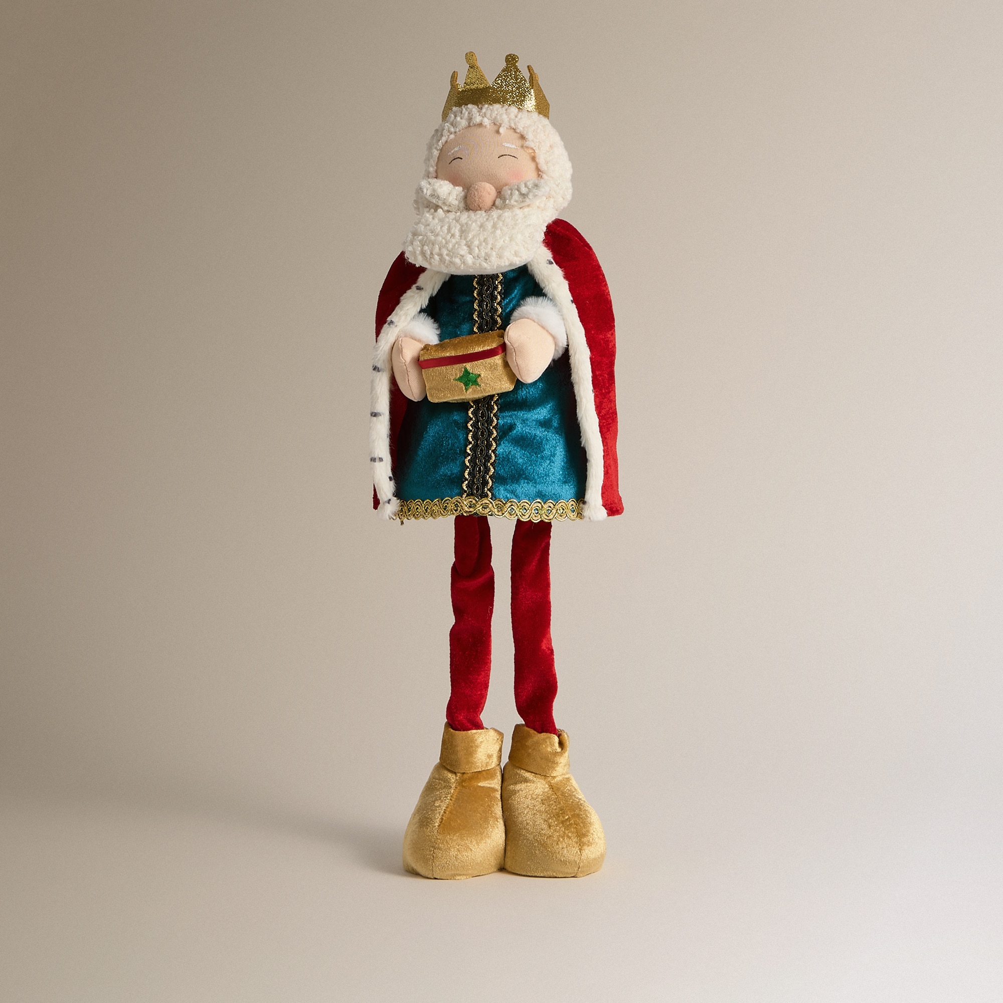 Muñeco Rey Mago Melchor bailongo Navidad - Multicolor Multicolor-2