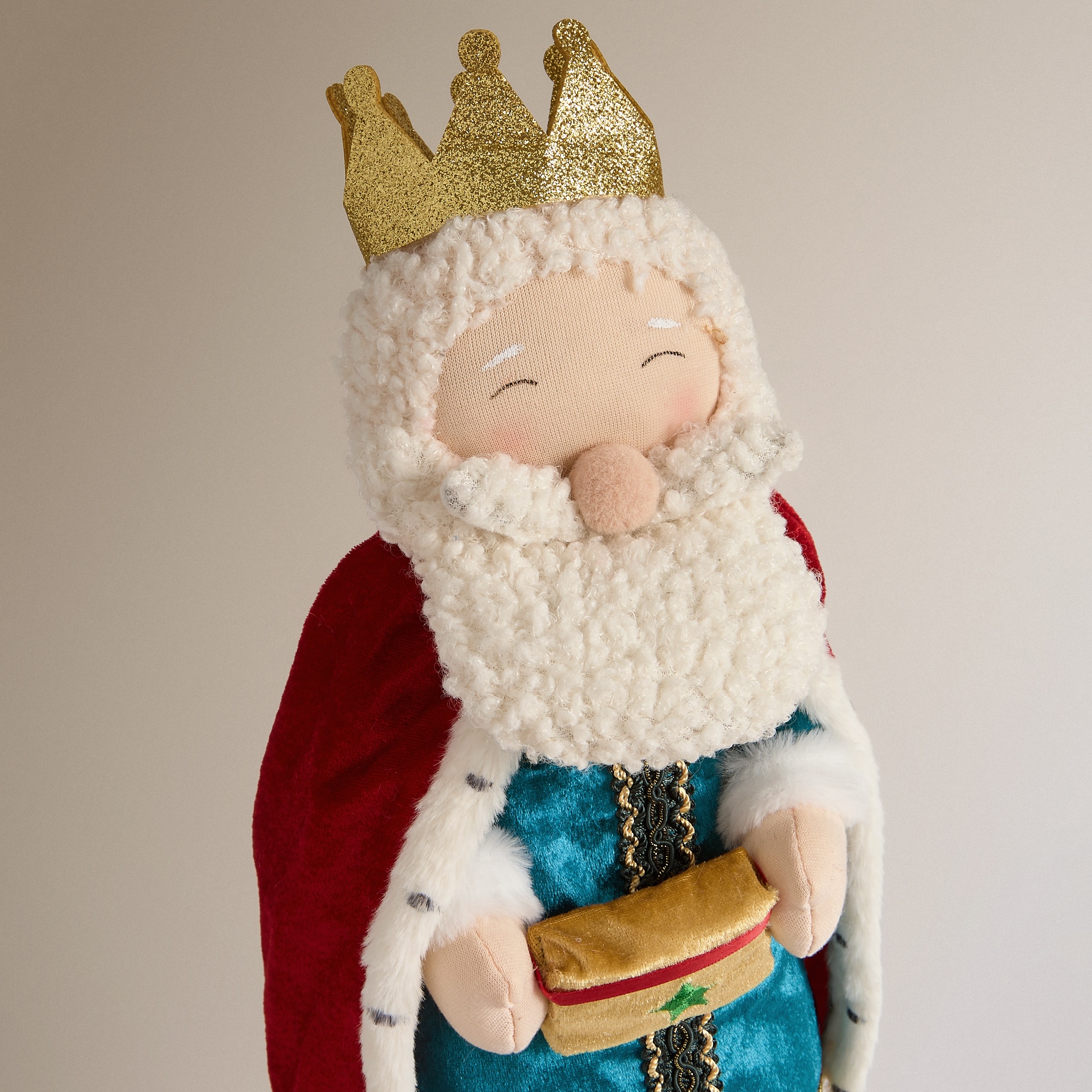 Muñeco Rey Mago Melchor bailongo Navidad - Multicolor Multicolor-3