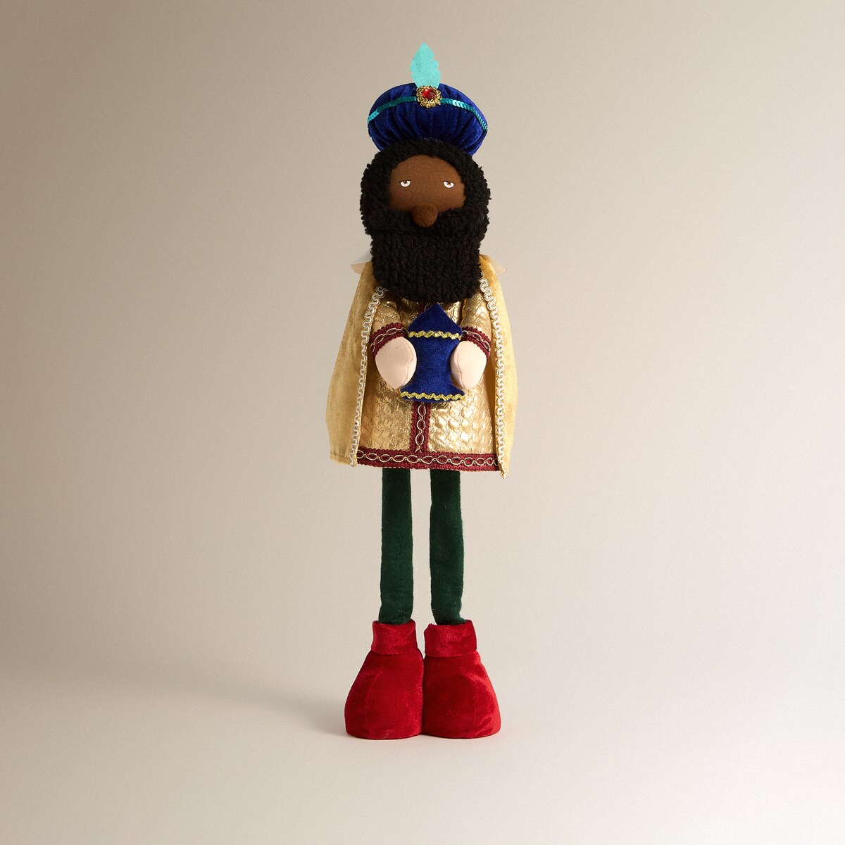 Muñeco Rey Mago Baltasar bailongo Navidad Multicolor-2