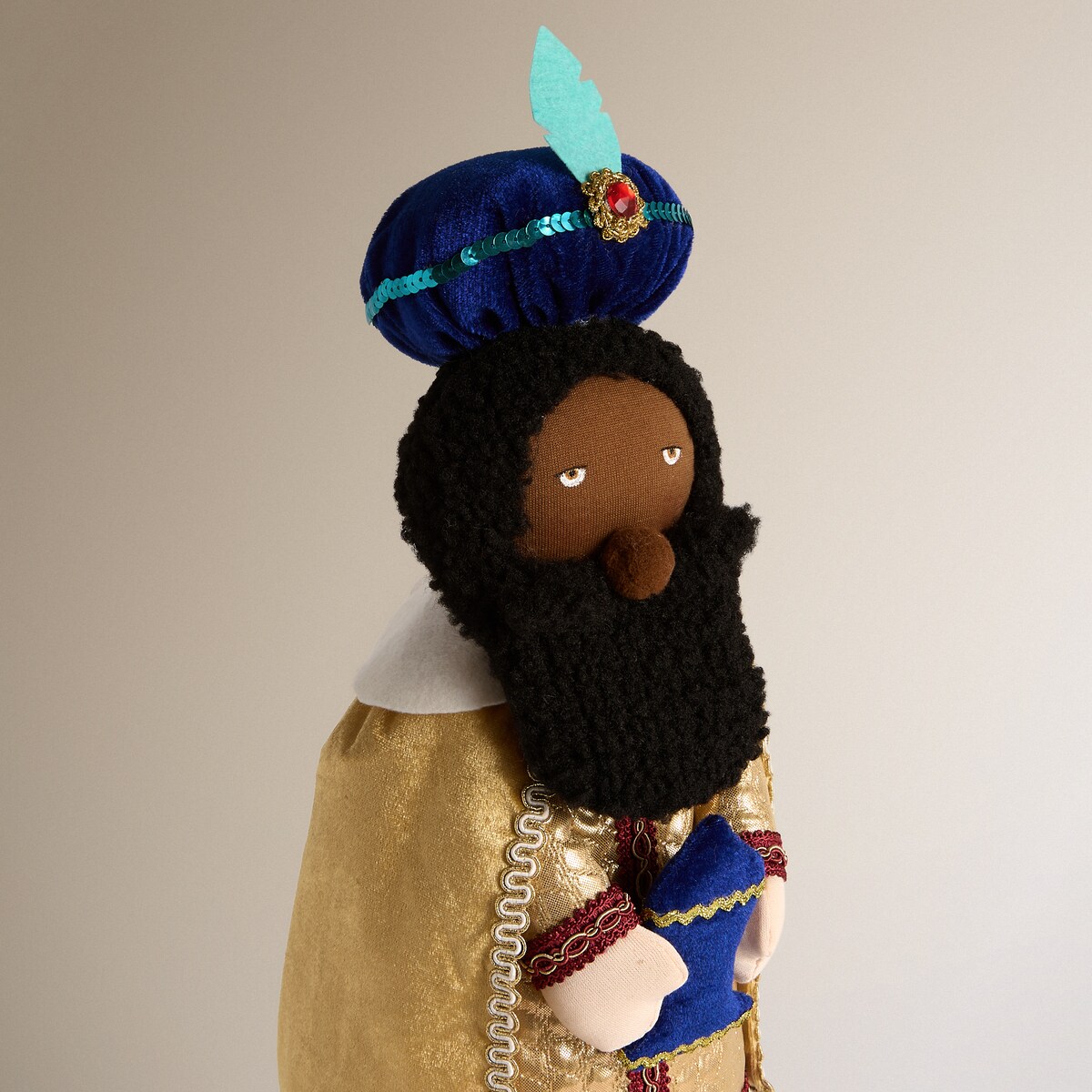 Muñeco Rey Mago Baltasar bailongo Navidad Multicolor-3