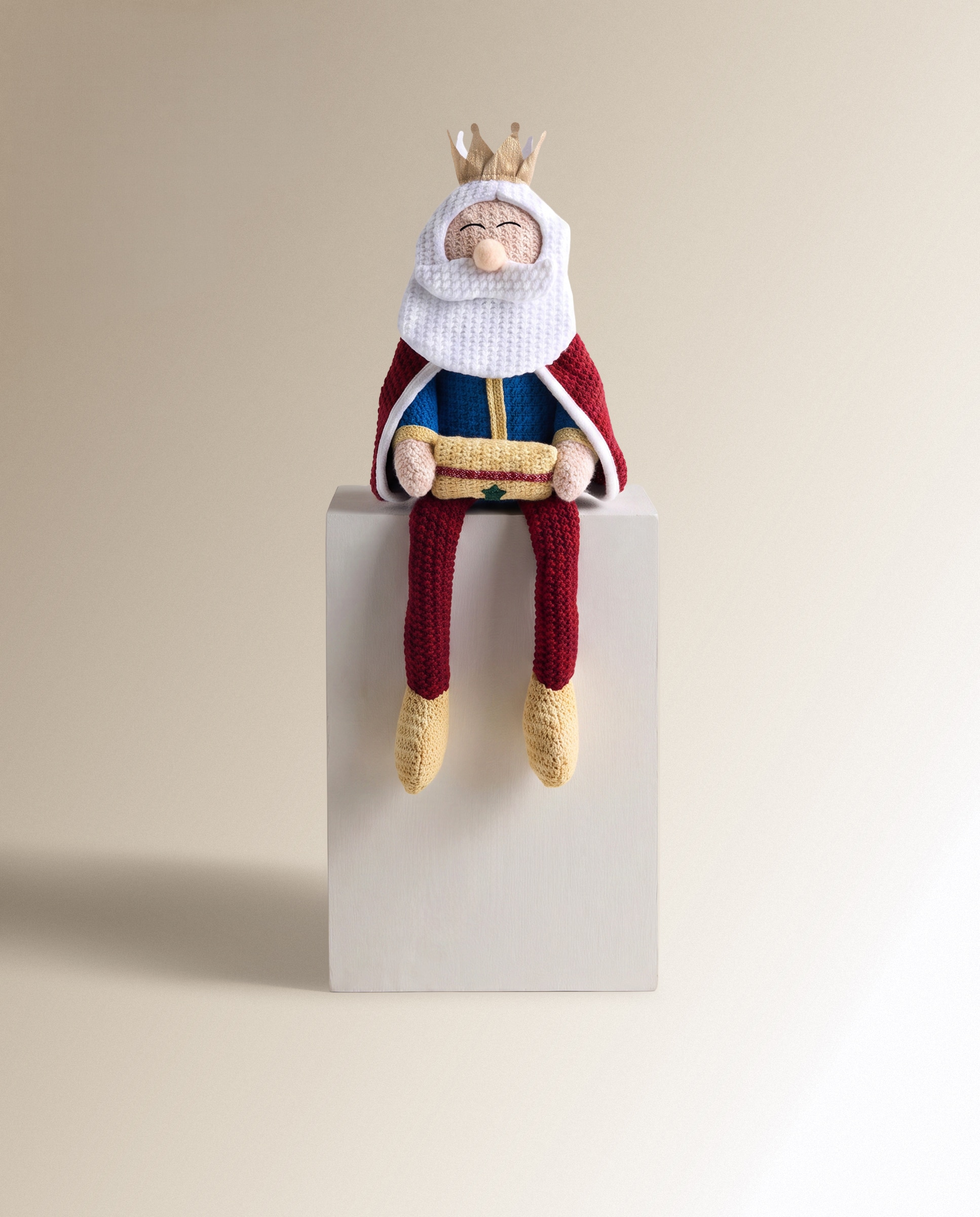 Boneco Belchior de Crochet com Pernas Pendentes Multicolor-2