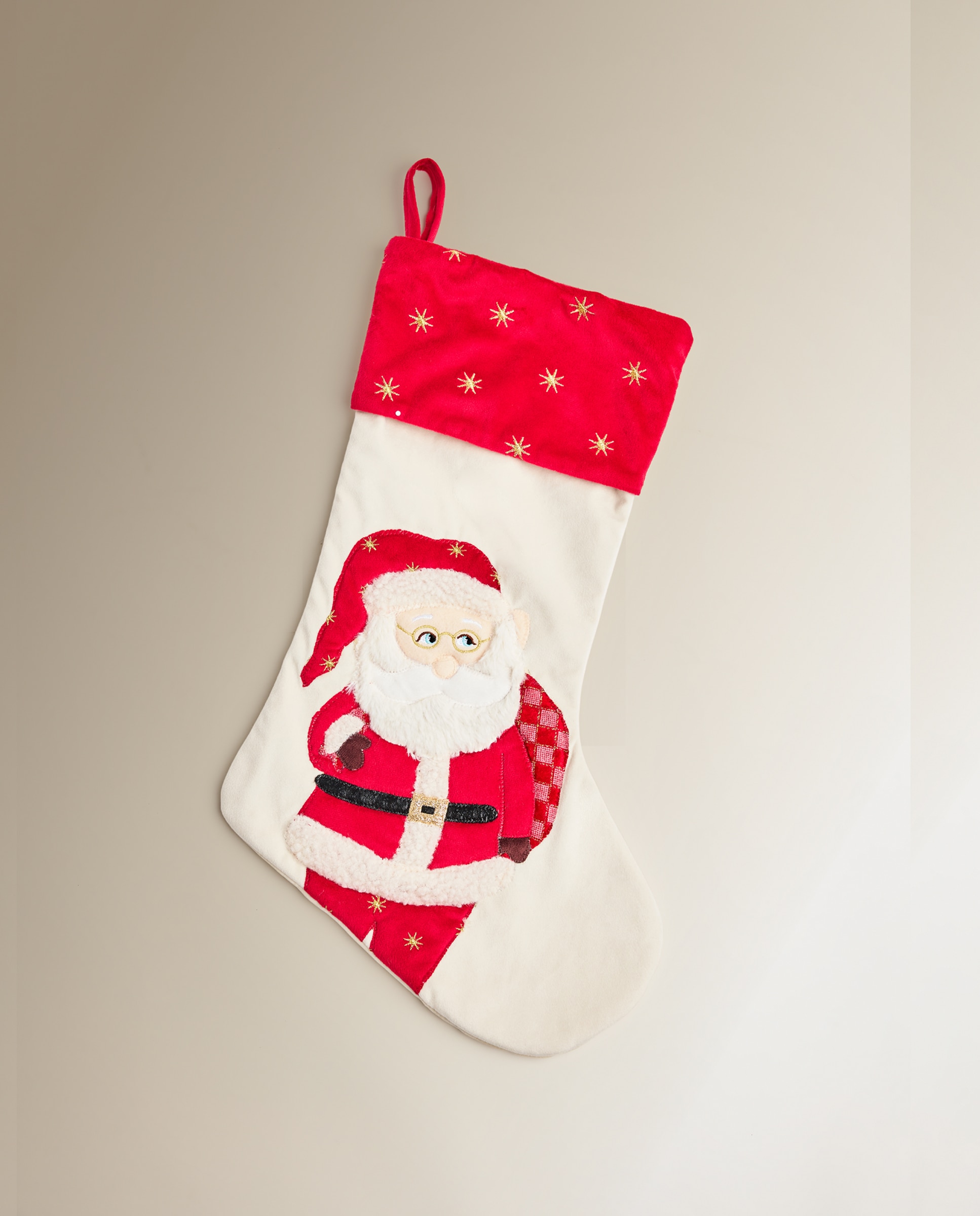 Calcetín Papá Noel Navidad - Rojo Rojo-1
