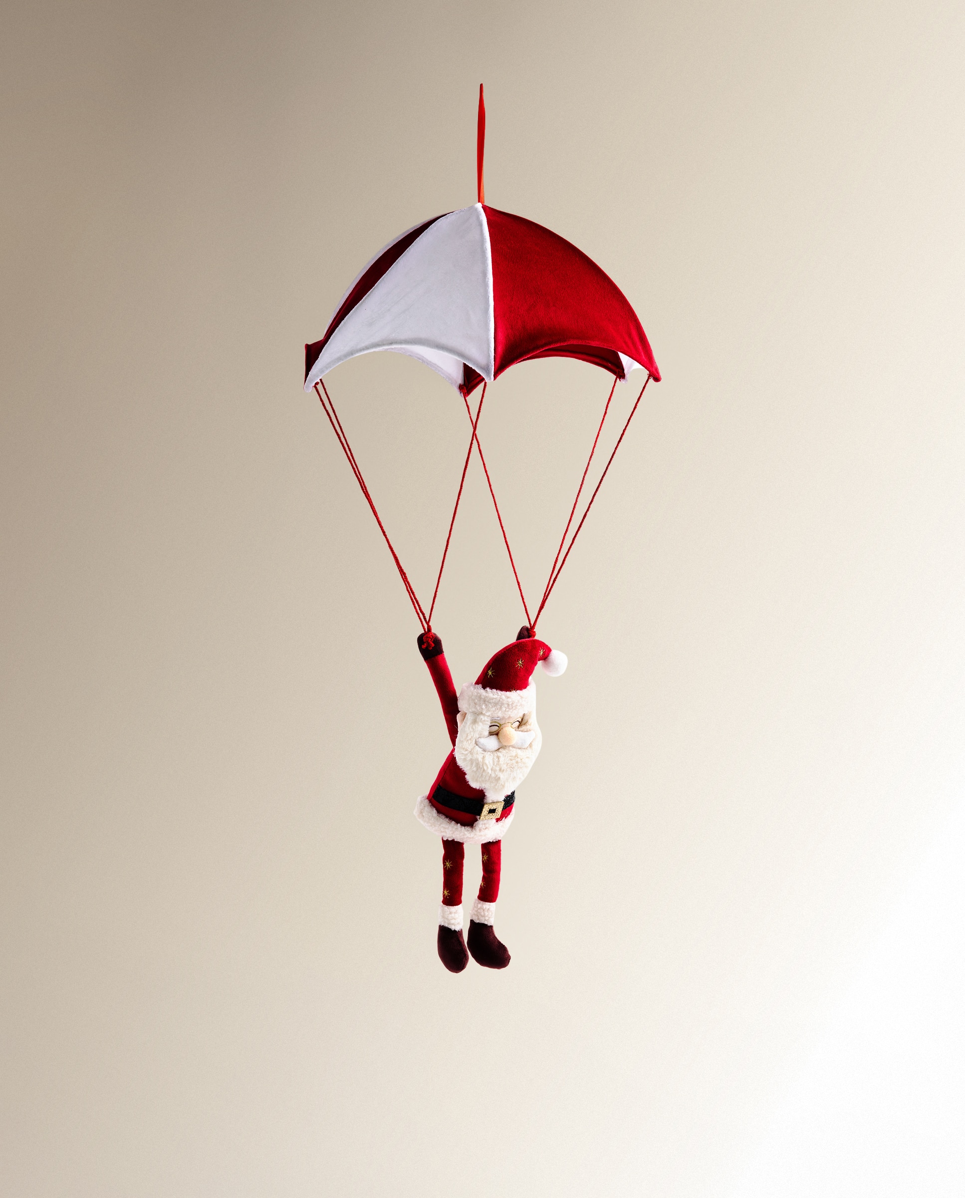 Muñeco Papá Noel Paracaídas Navidad - Rojo Rojo-2