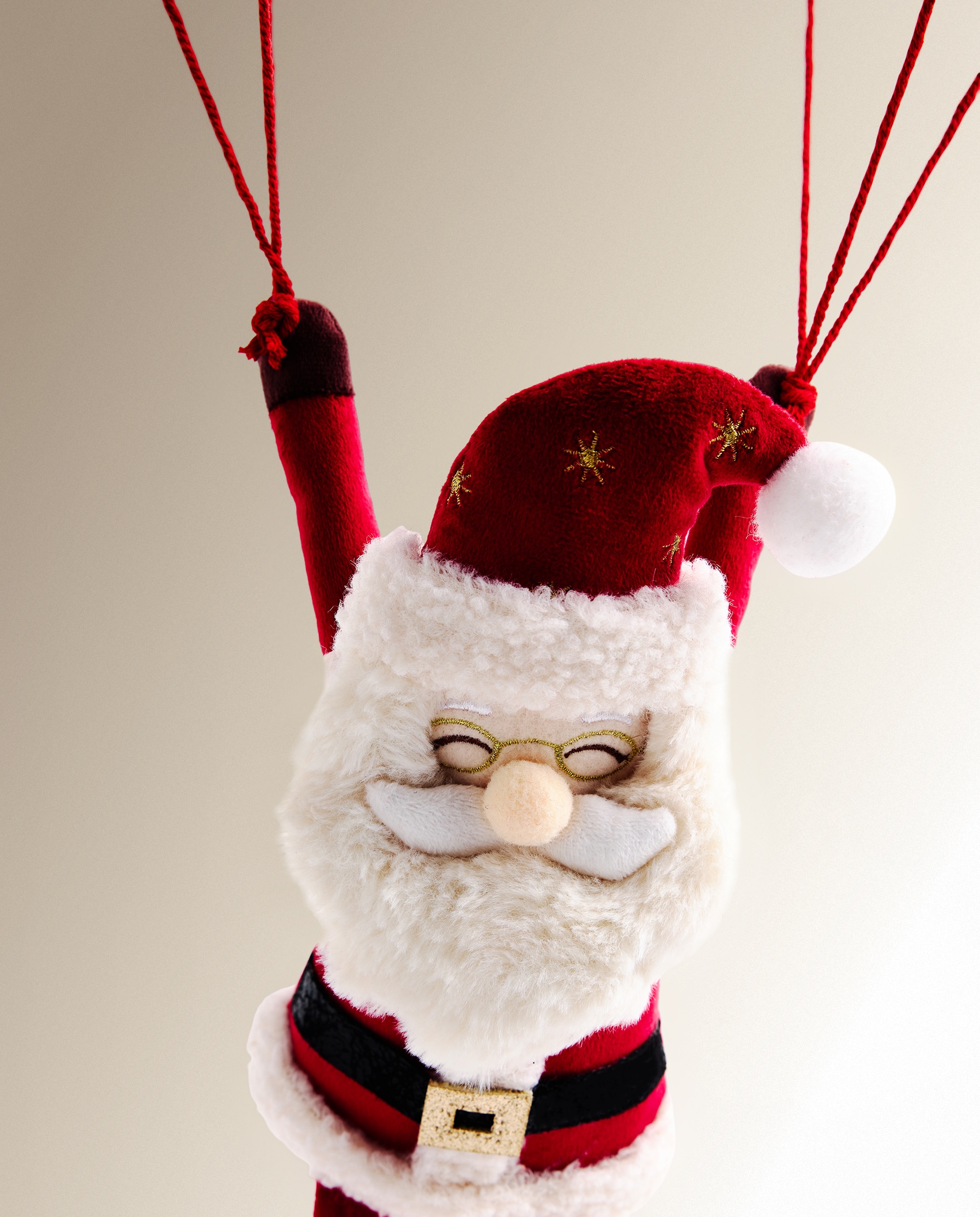Muñeco Papá Noel Paracaídas Navidad - Rojo Rojo-4