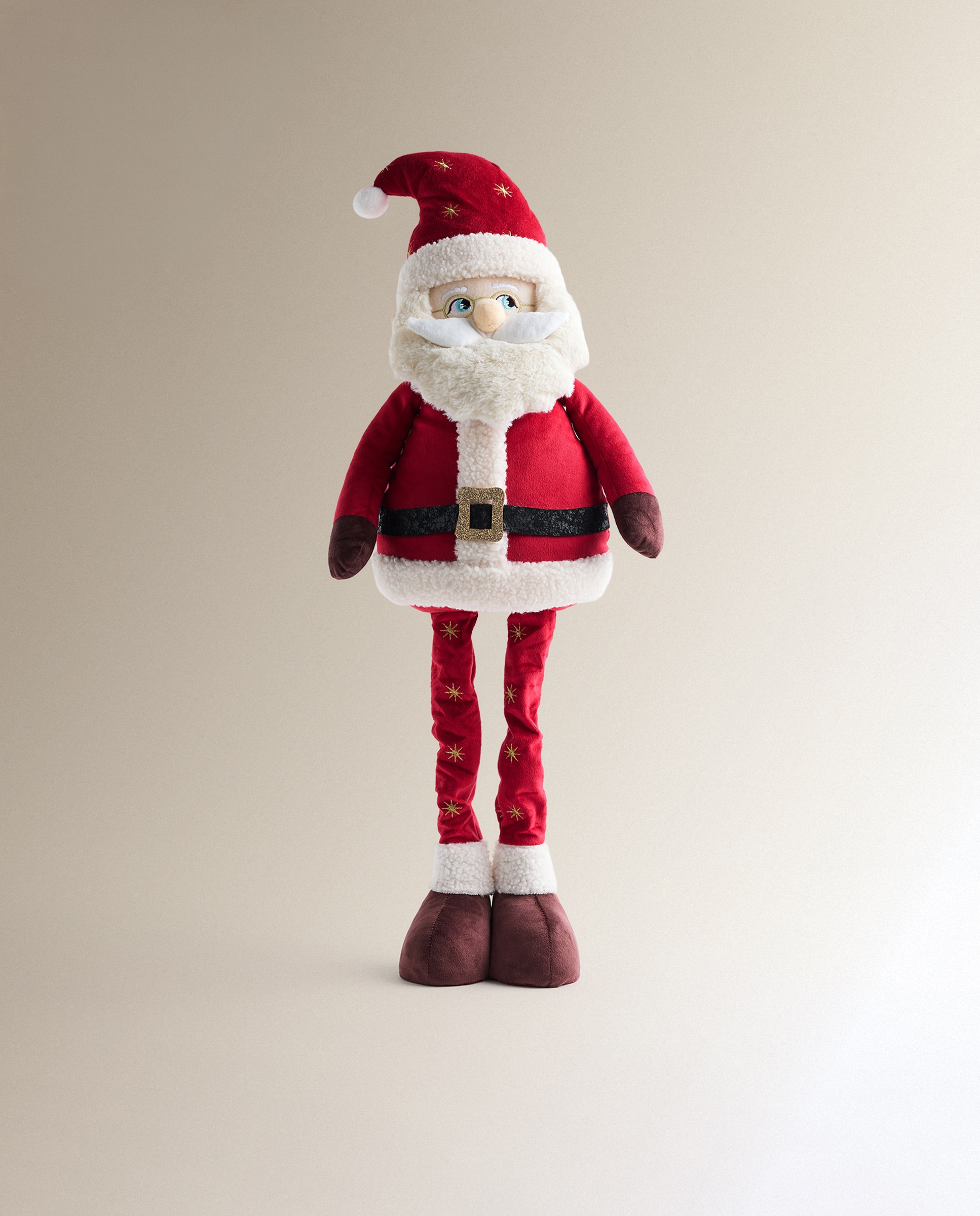 Boneco Pai Natal com Pernas Extensíveis Vermelho-2