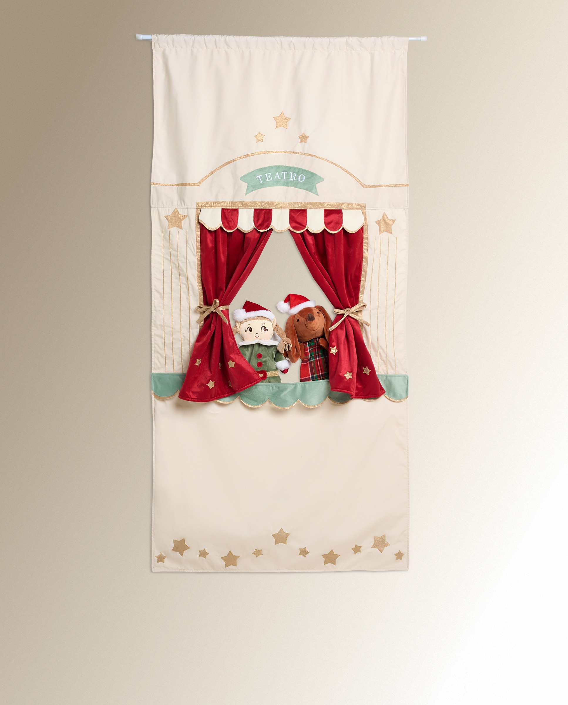 Set de teatro con 4 marionetas Navidad - Multicolor Multicolor-1