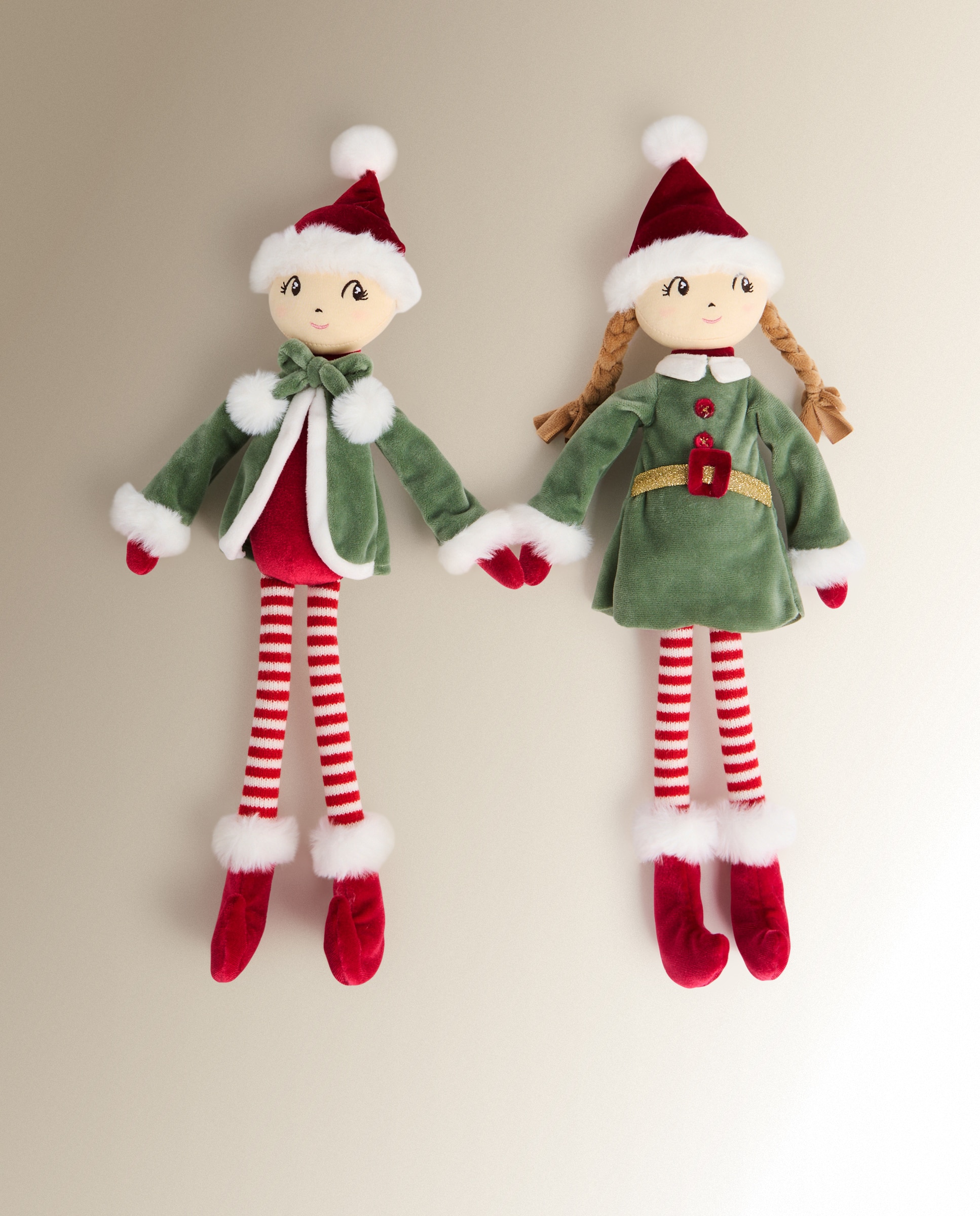 Set de 2 Elfos Navidad - Multicolor Multicolor-2