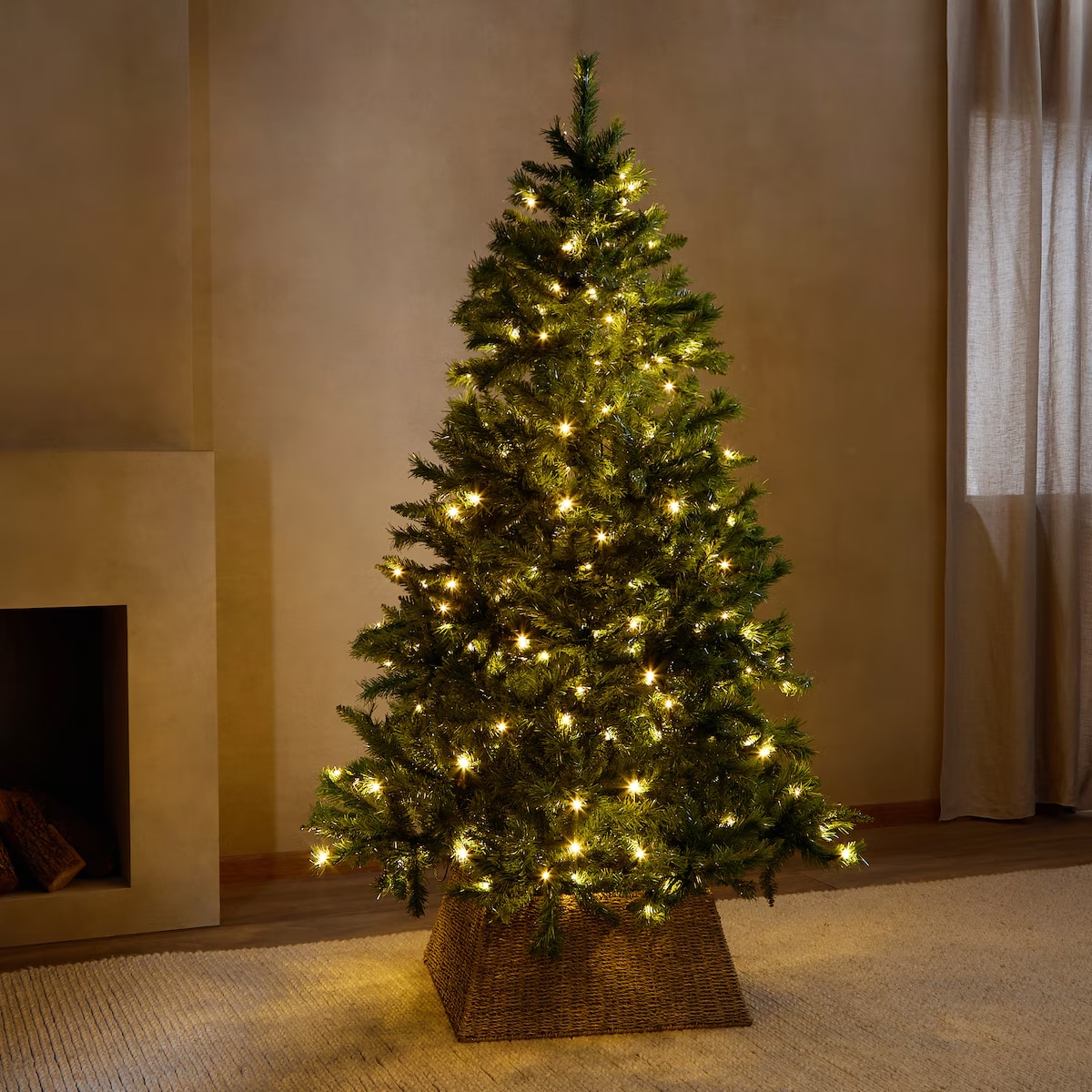 Árvore de Elbrus com Luz LED Verde-1