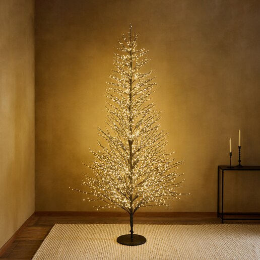 Árbol de suelo contemporáneo con 4060 luces LED para exterior Malmo Navidad