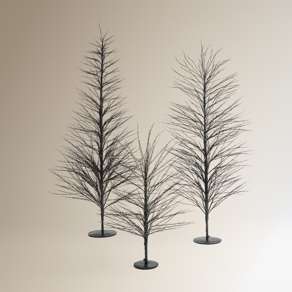 Árbol de suelo contemporáneo con luz LED para exterior Maladeta Navidad El Corte Inglés Negro-6