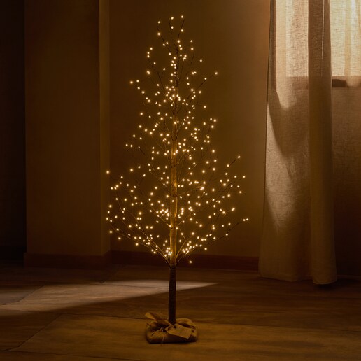 Árbol de suelo contemporáneo con luces LED Volda Navidad