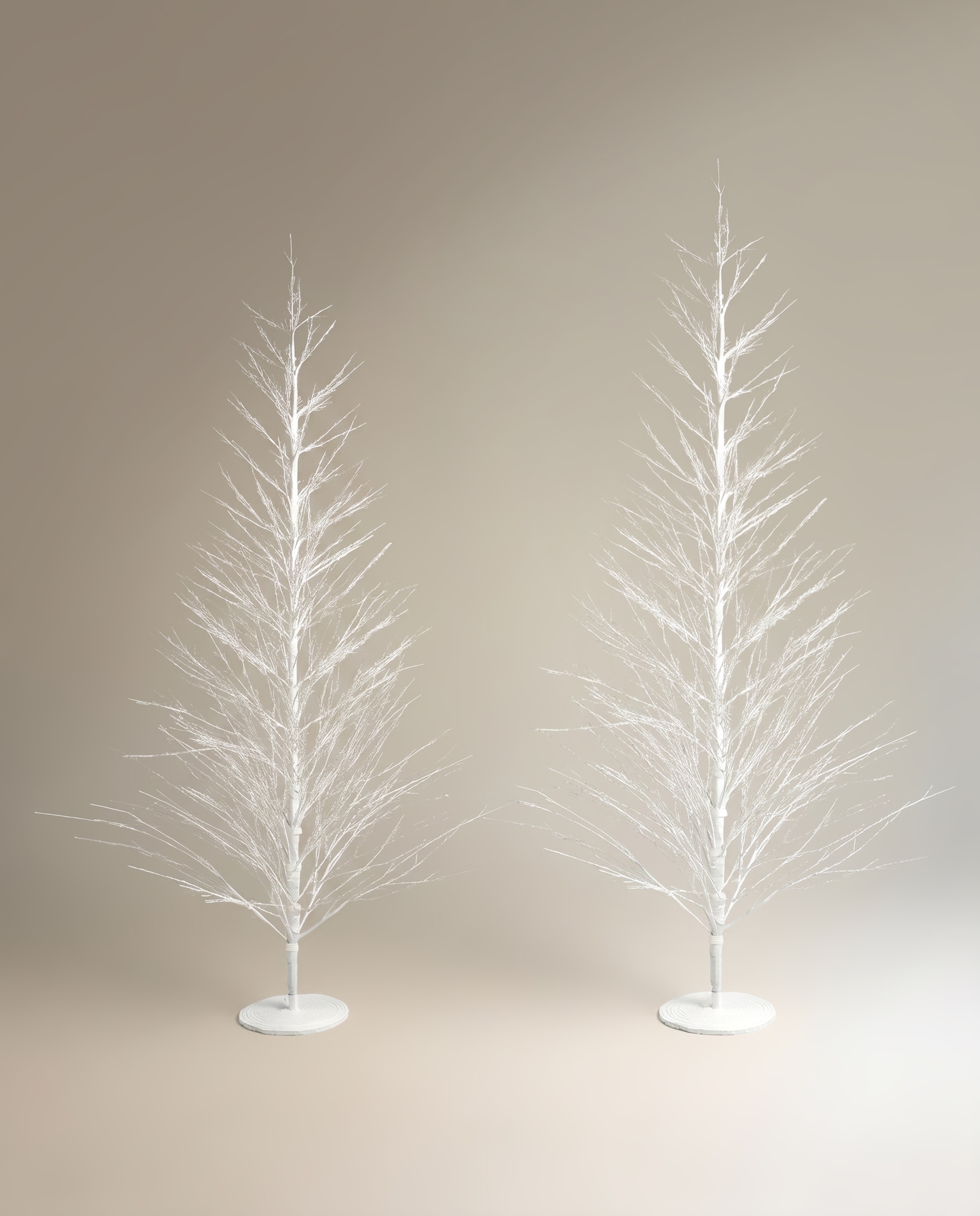 Árbol de suelo con luz LED Malmo Navidad - Blanco 120 cm Blanco-6