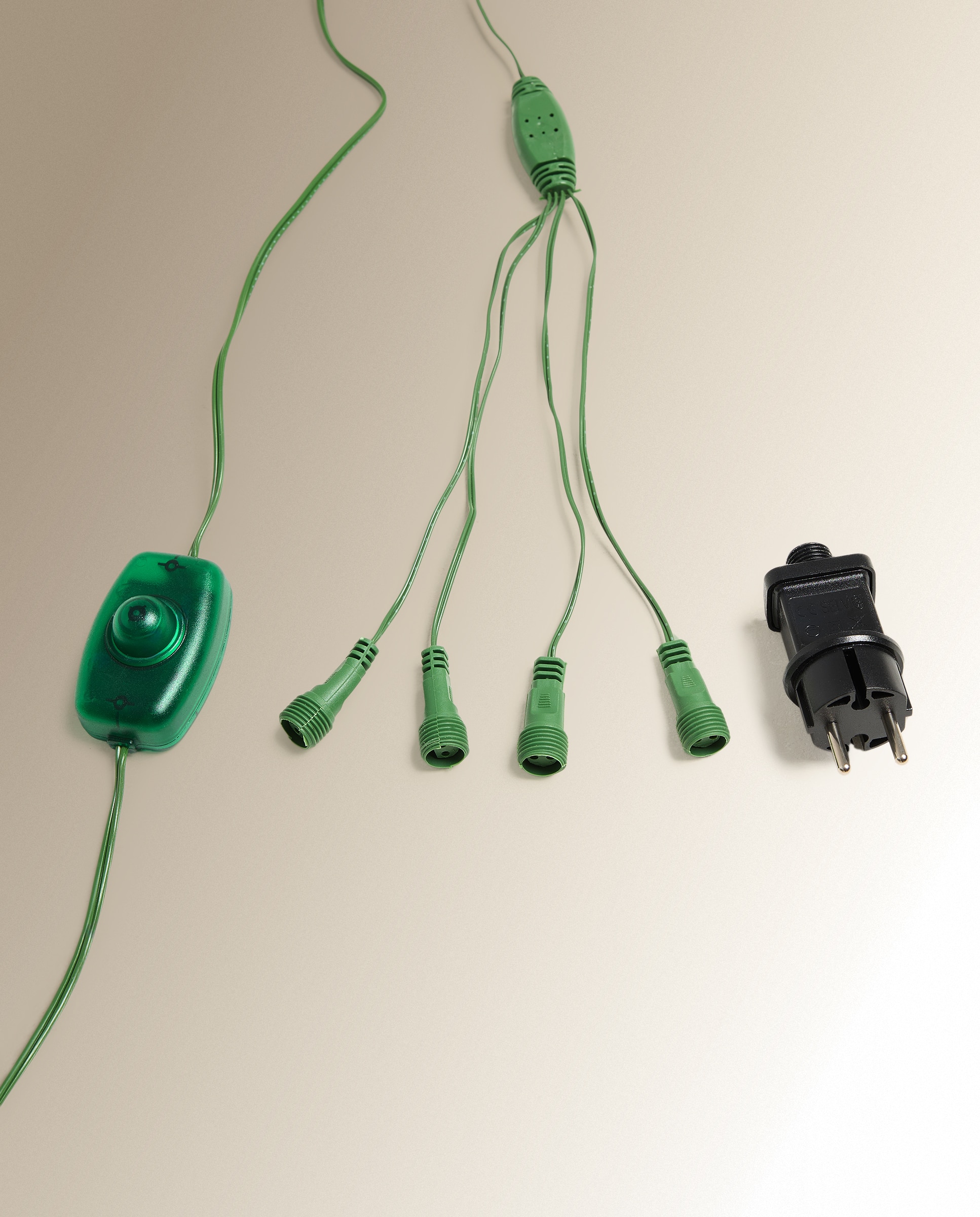 Árbol de suelo con luz LED Nakiska Navidad - Verde 150 cm Verde-5