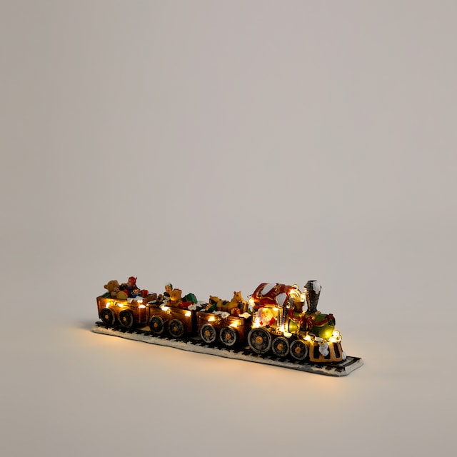Imagen 0 de Tren Papá Noel con 20 luces LED Pueblo Navideño en miniatura Navidad
