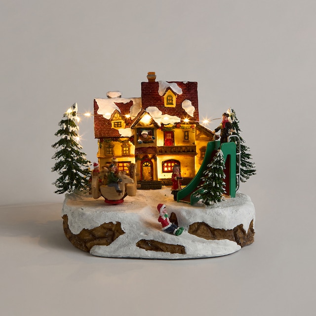 Imagen 0 de Casa con columpios con 15 luces LED Belén Americano Navidad El Corte Inglés