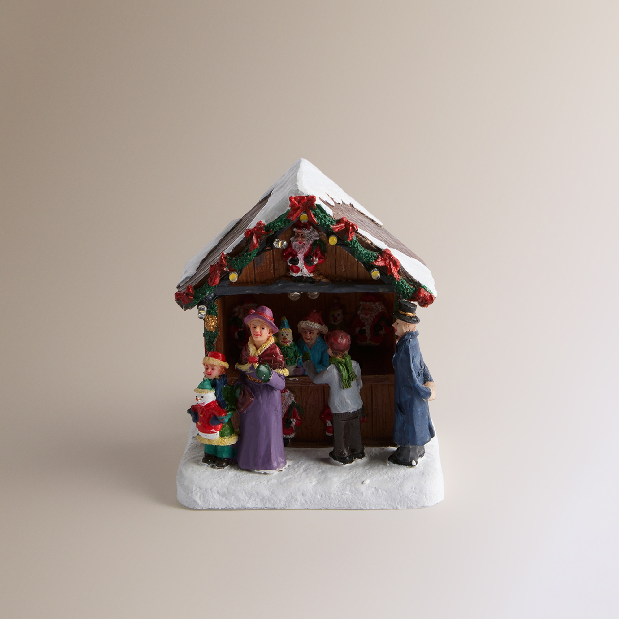 Imagen 1 de Puesto de muñecos Pueblo Navideño en miniatura Navidad - Multicolor Multicolor
