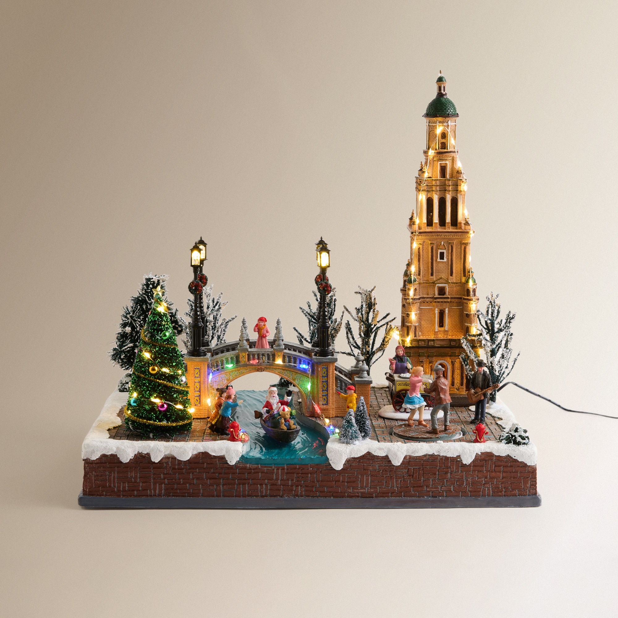 Imagem 0 de Praça de Espanha Sevilha com 73 Luzes LED Aldeia Natalícia em Miniatura