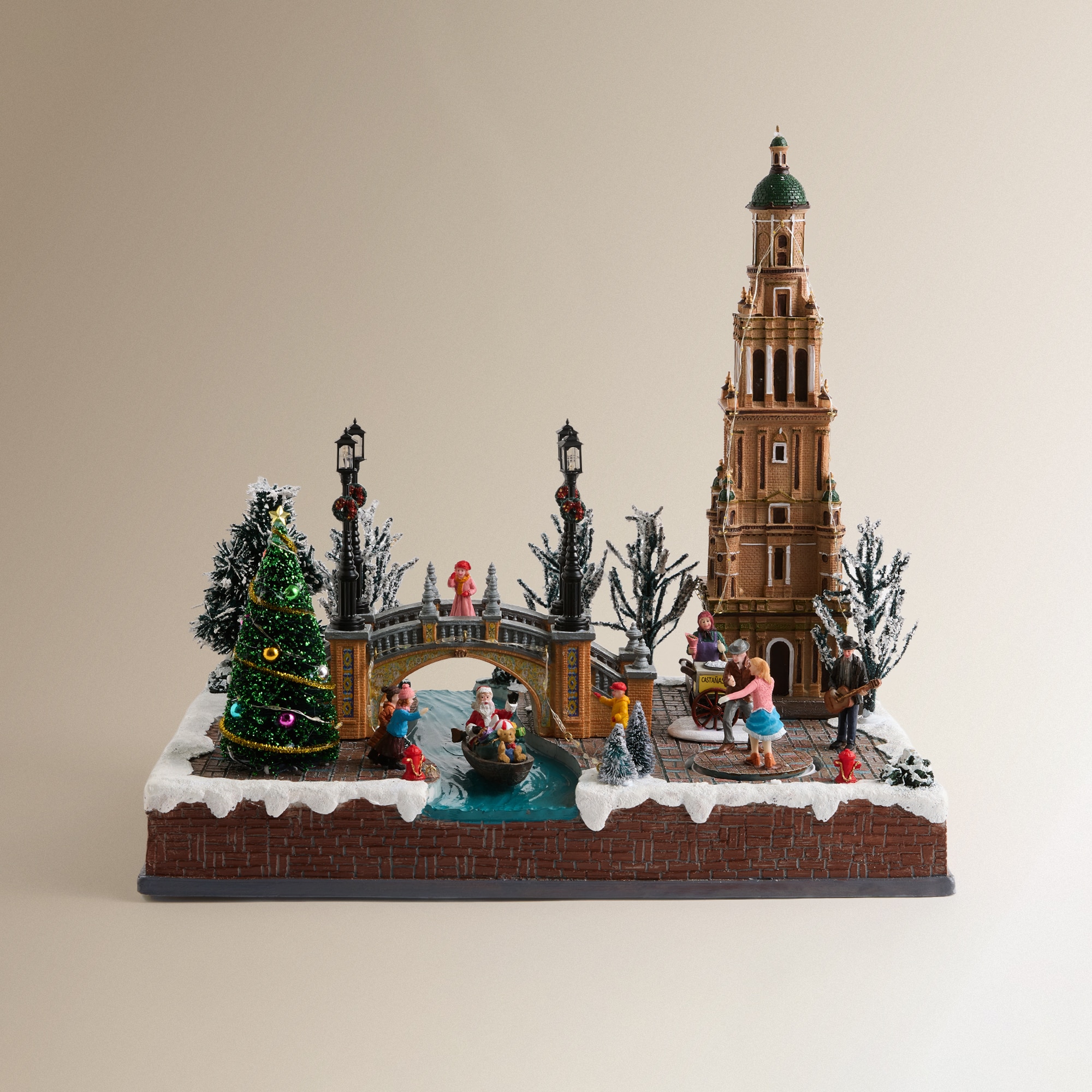 Praça de Espanha Sevilha com 73 Luzes LED Aldeia Natalícia em Miniatura Multicolor-2