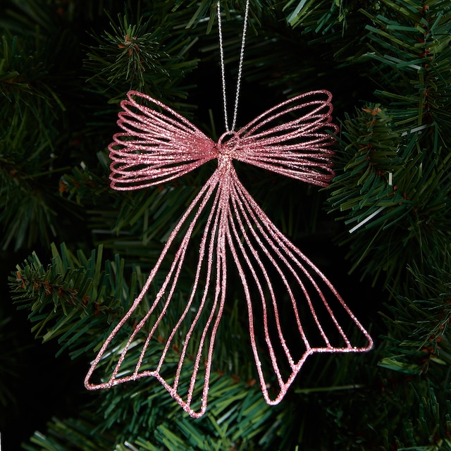 Imagen 0 de Colgante de metal Lazo perfil Navidad