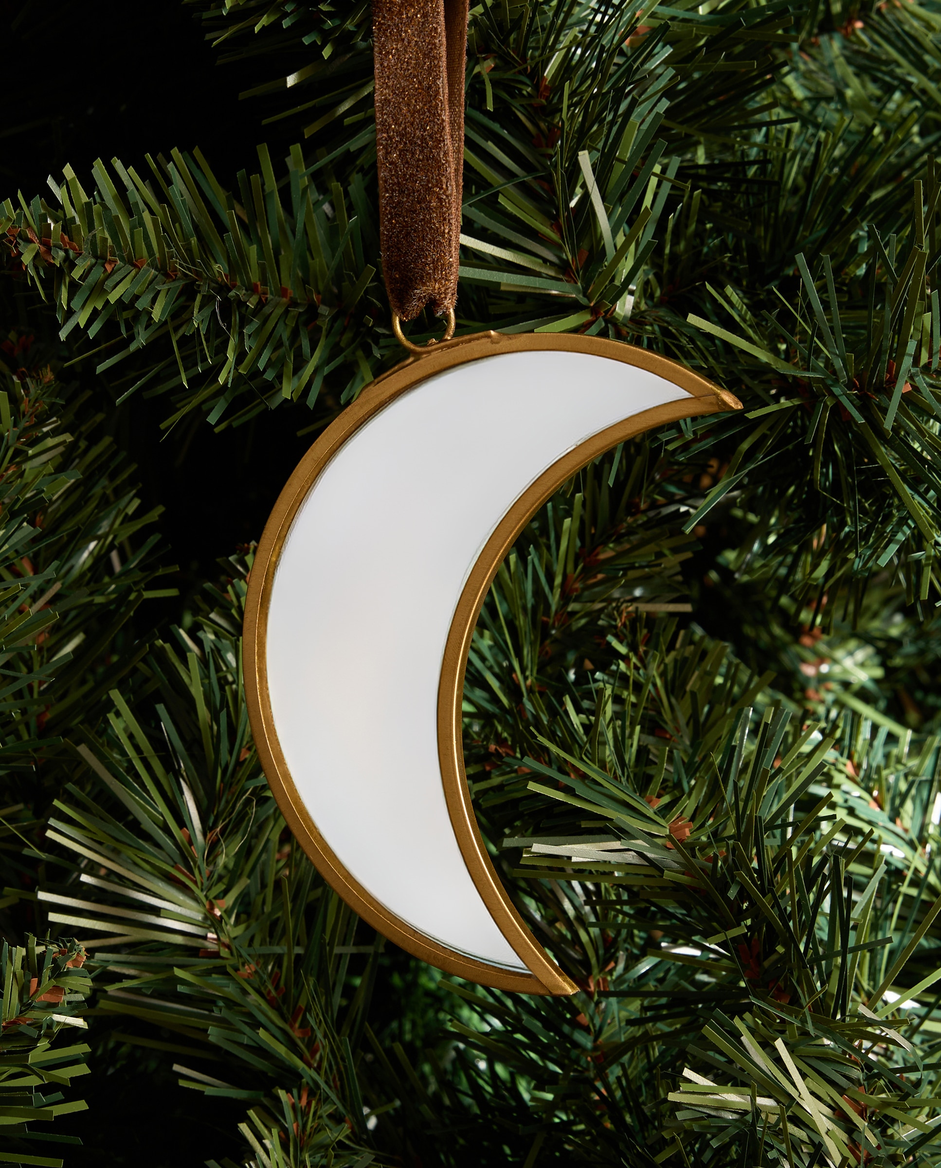 Colgante de metal Luna espejo Navidad - Oro Oro-1