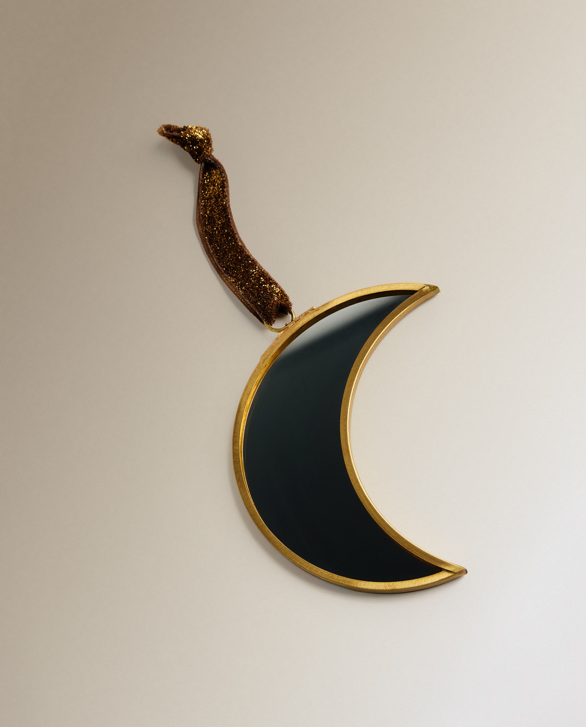 Colgante de metal Luna espejo Navidad - Oro Oro-2