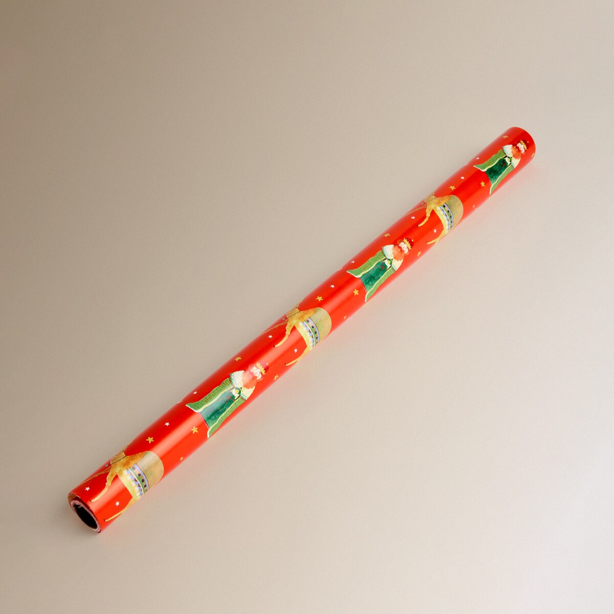 Papel de regalo Reyes Magos Camellos Navidad Rojo-1