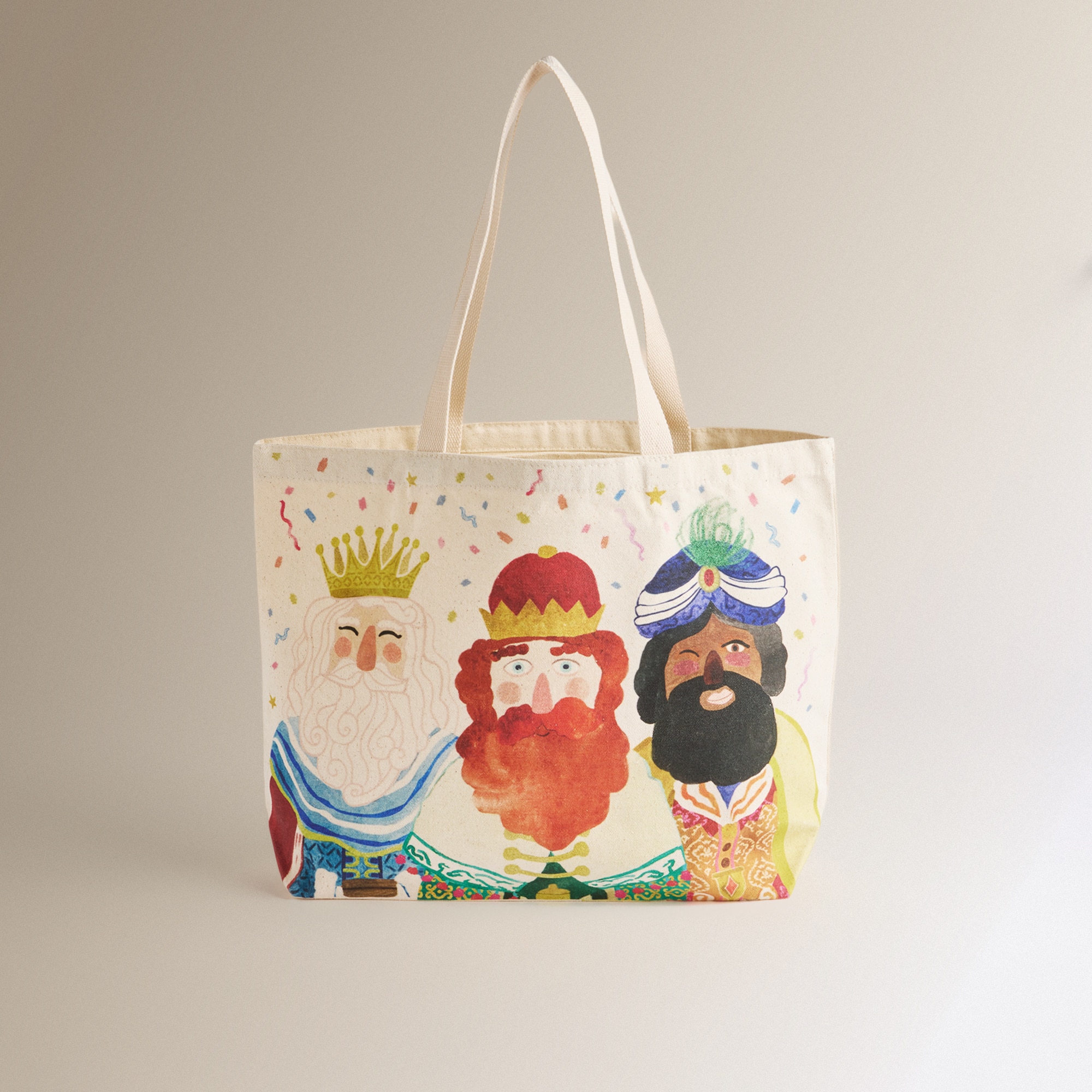 Imagen 1 de Bolsa de tela Reyes Magos Navidad Multicolor