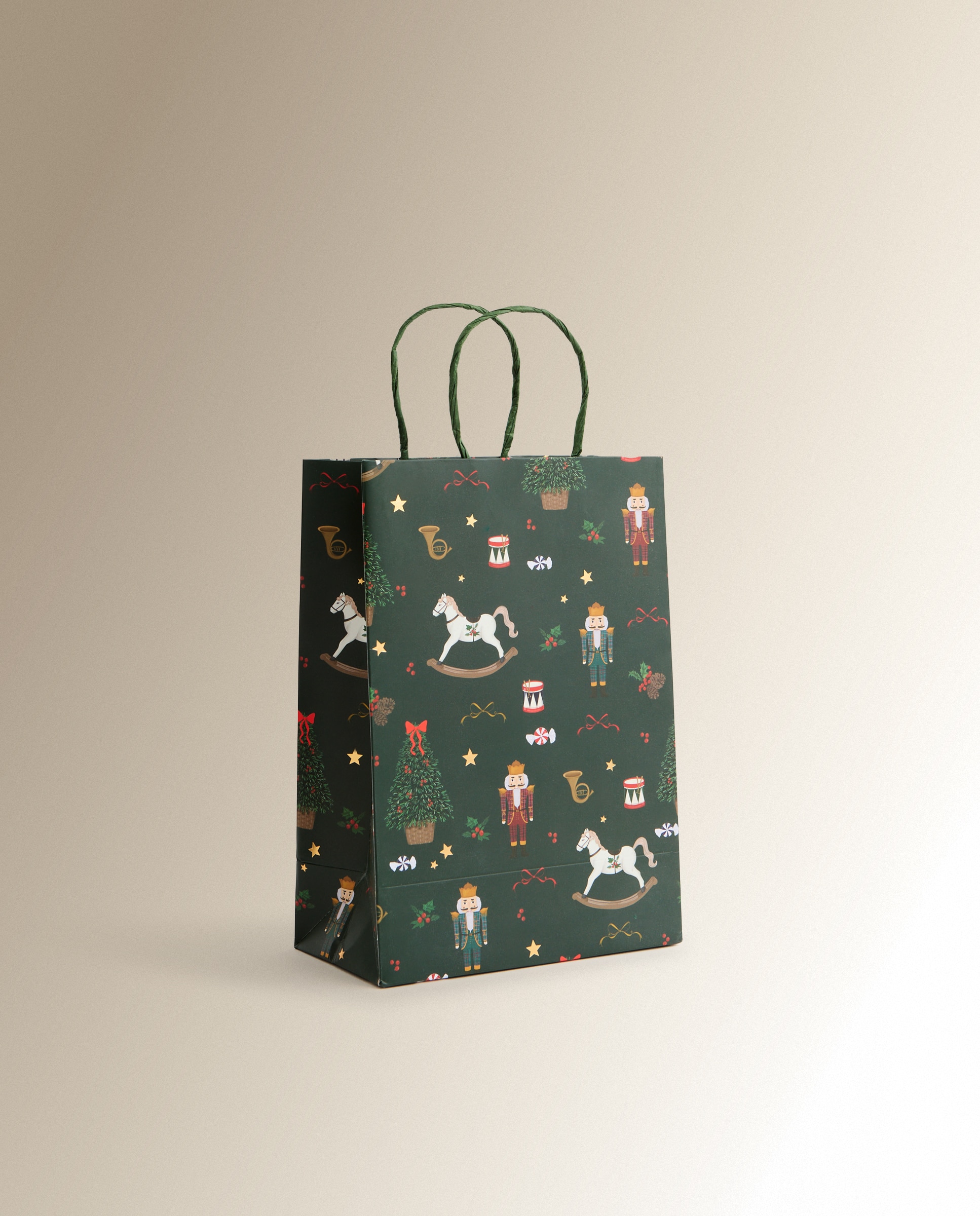 Bolsa de regalo Cascanueces pequeña Navidad - Verde Verde-2