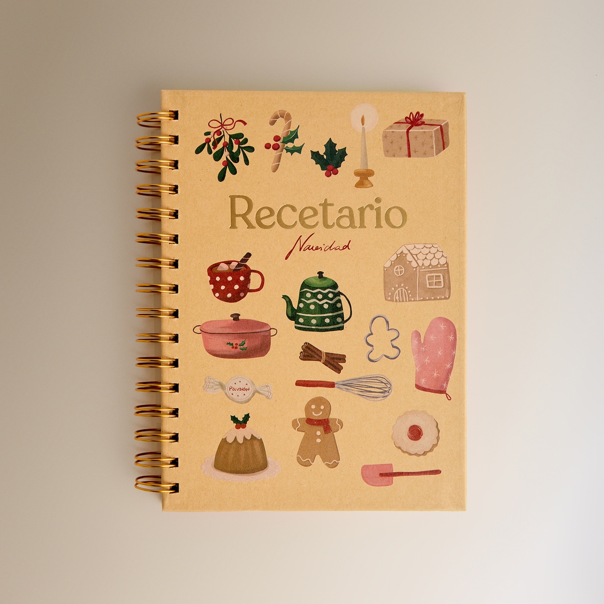 Libreta de recetas Navidad Multicolor-1