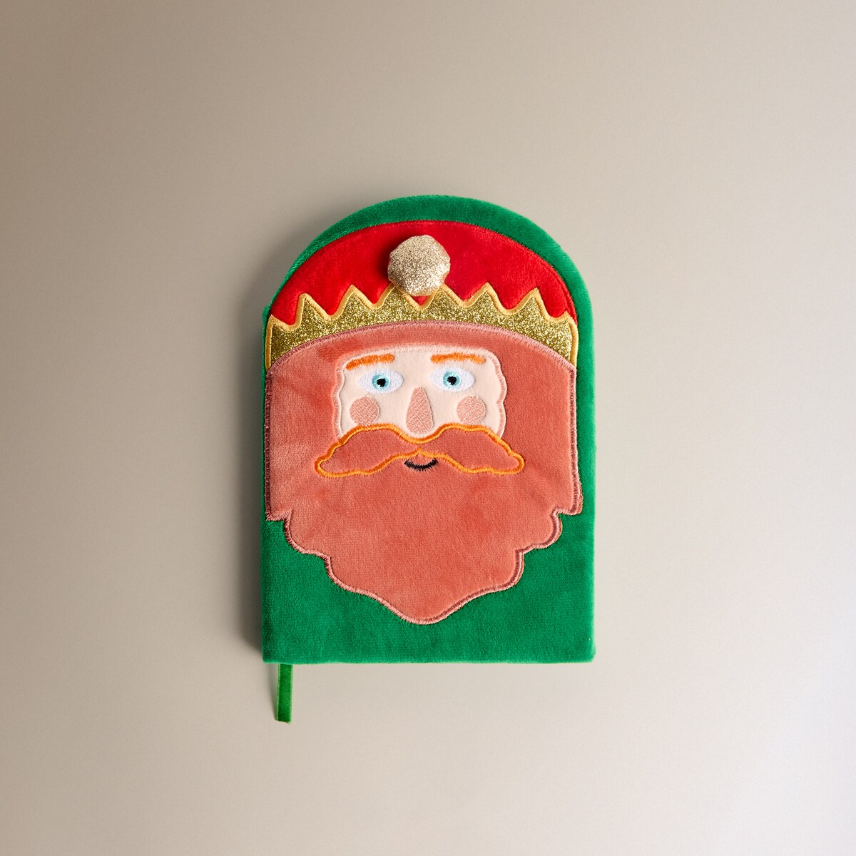 Libreta de peluche Gaspar Navidad Multicolor-1
