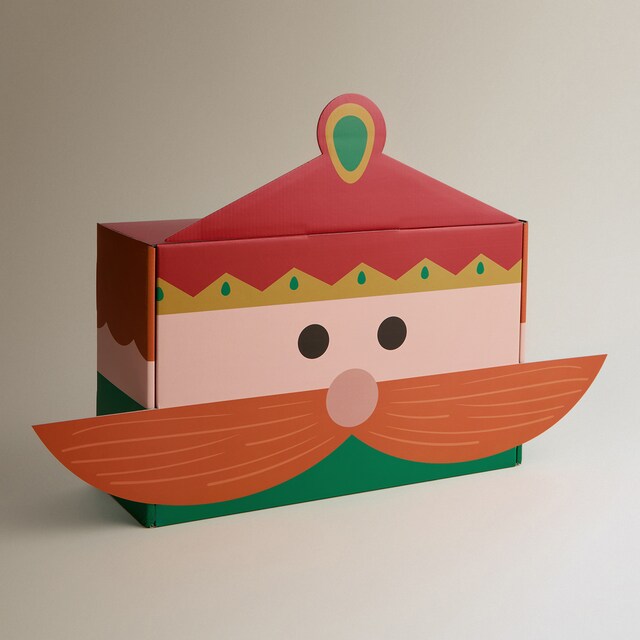 Caja plegable Gaspar DIY Navidad