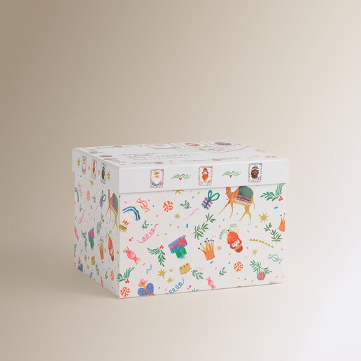 Caja rectangular de regalo Adornos Navidad