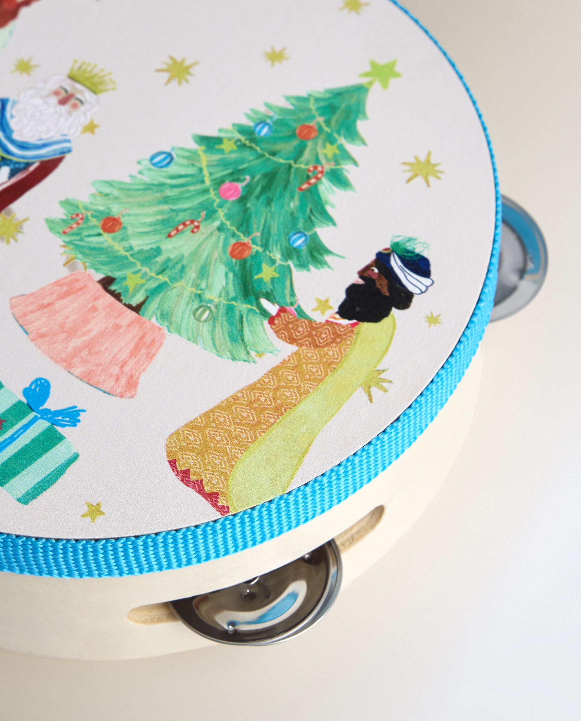 Pandereta infantil Reyes Magos Navidad - Multicolor Multicolor-3