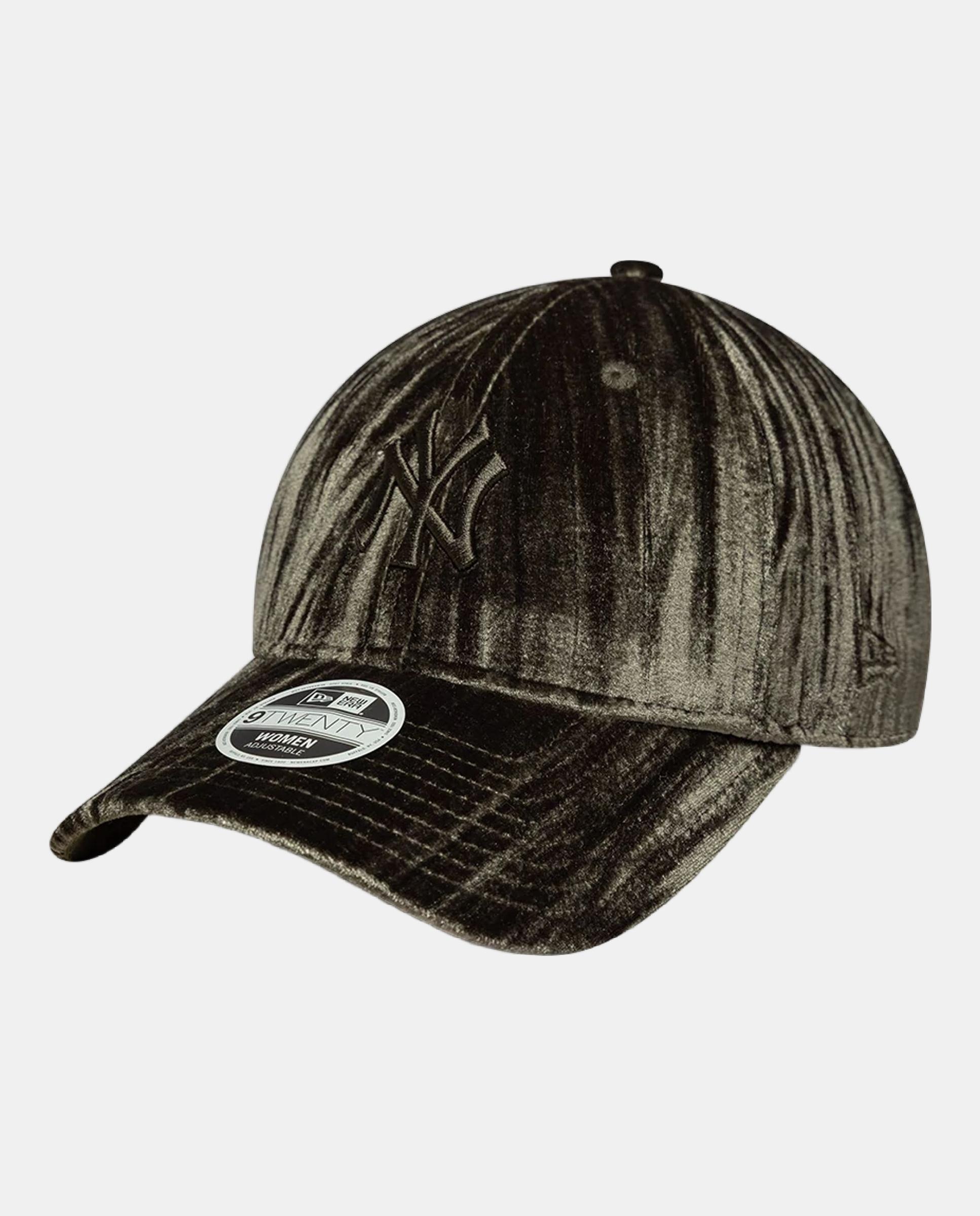 Imagen 0 de Gorra casual de mujer 9Twenty Velour New York Yankees Verde oscuro