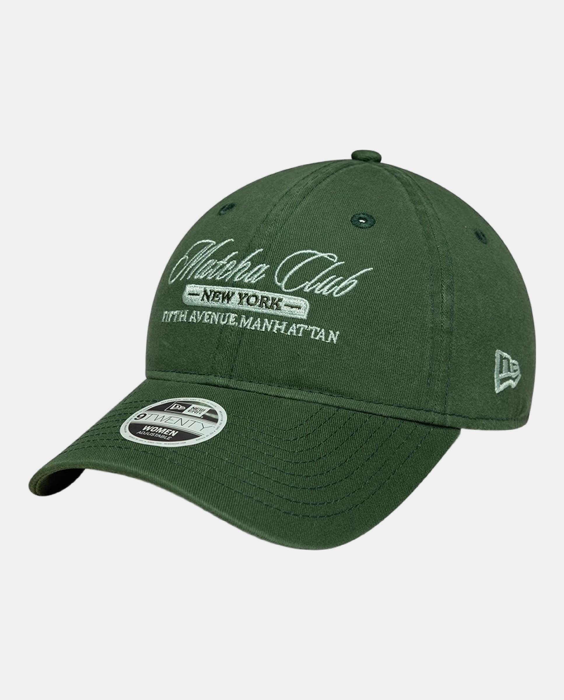 Imagen 0 de Gorra casual de mujer 9Twenty Cafe Slogan New Era Verde oscuro