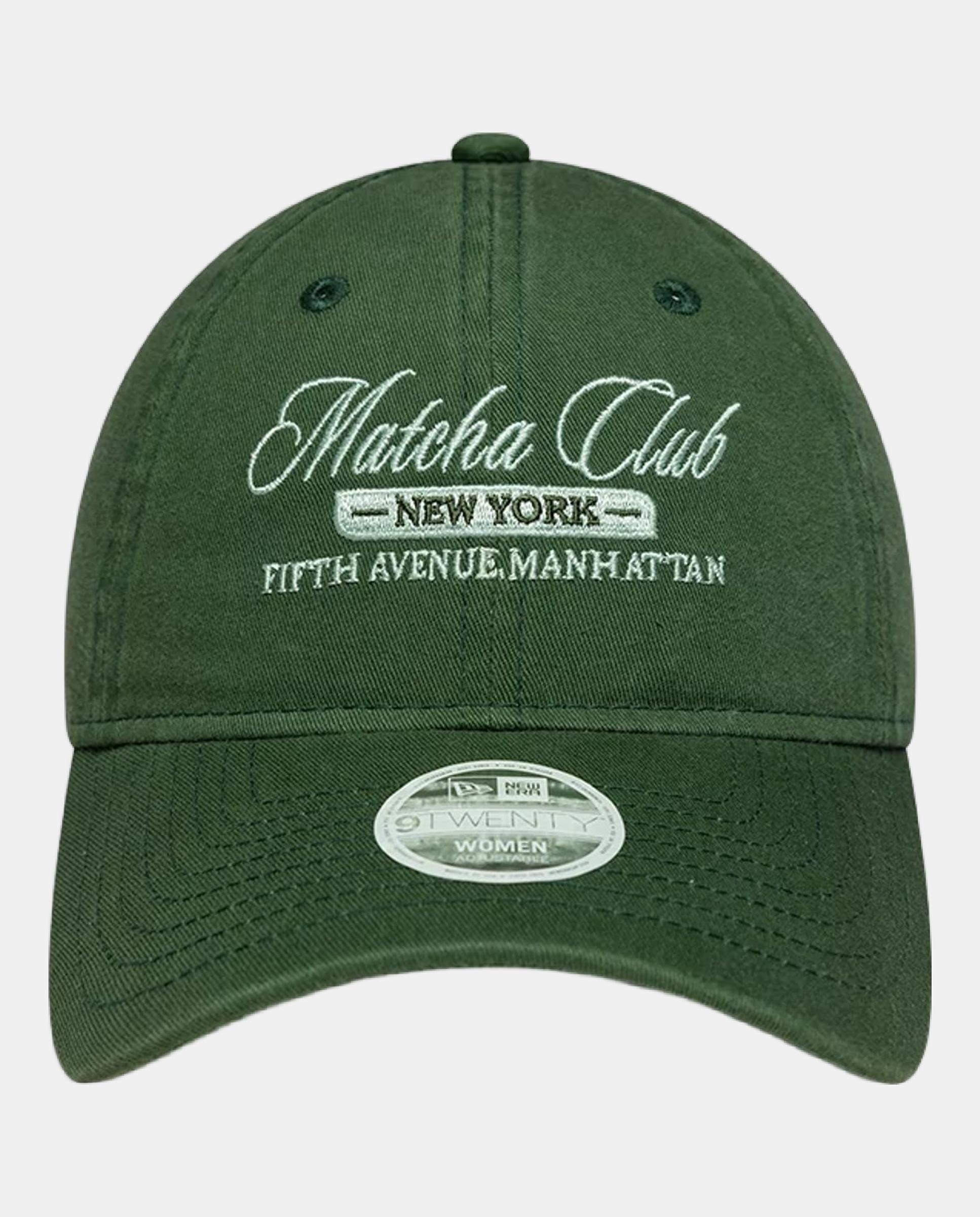 Gorra casual de mujer 9Twenty Cafe Slogan New Era - Verde oscuro Verde oscuro-2