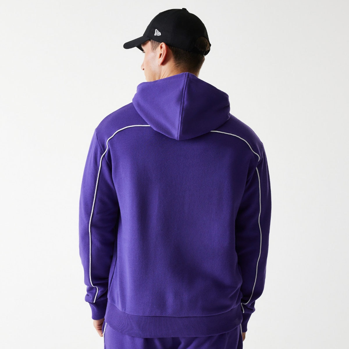 Sudadera Oversized LA Lakers NBA Piping - Lila Lila-2