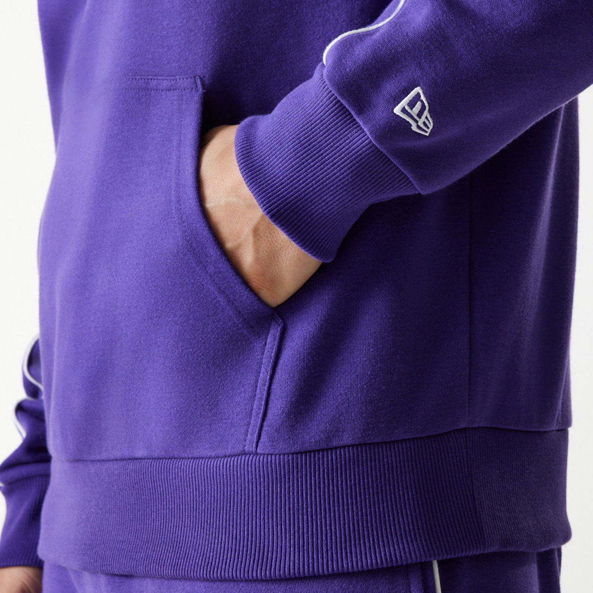 Sudadera Oversized LA Lakers NBA Piping - Lila Lila-3