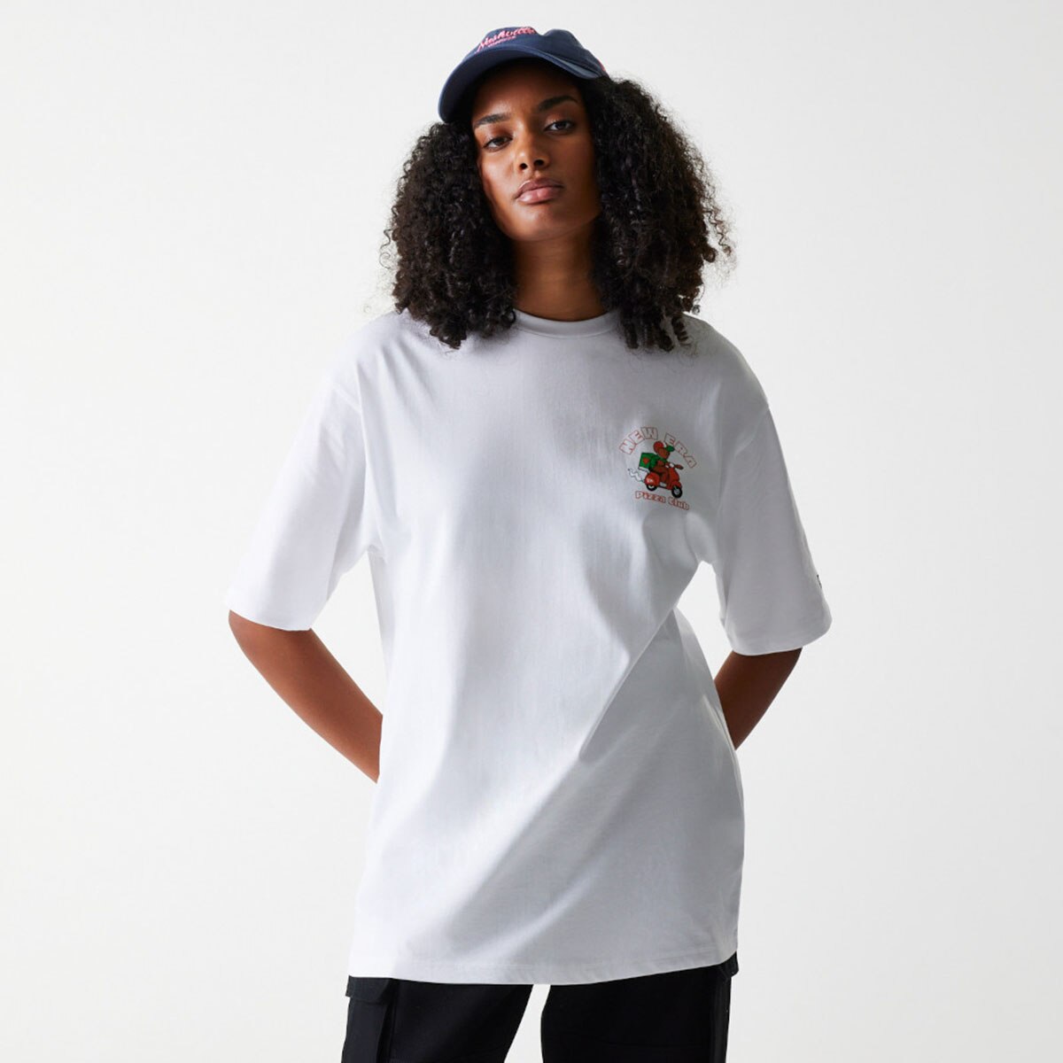 Imagen 2 de Camiseta Oversized New Era Graphic - Blanco Blanco